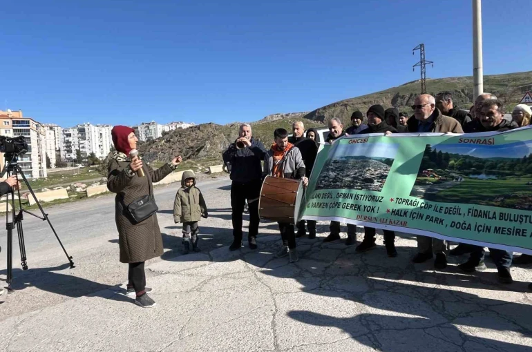 Harmandalı sakinlerinden ‘çöplük orman olsun’ çağrısı