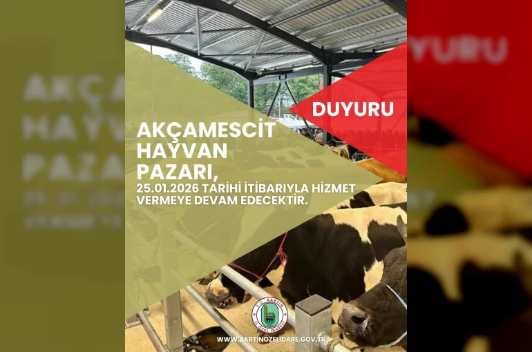 Hayvan pazarı 4 ay sonra yeniden hizmete açılacak