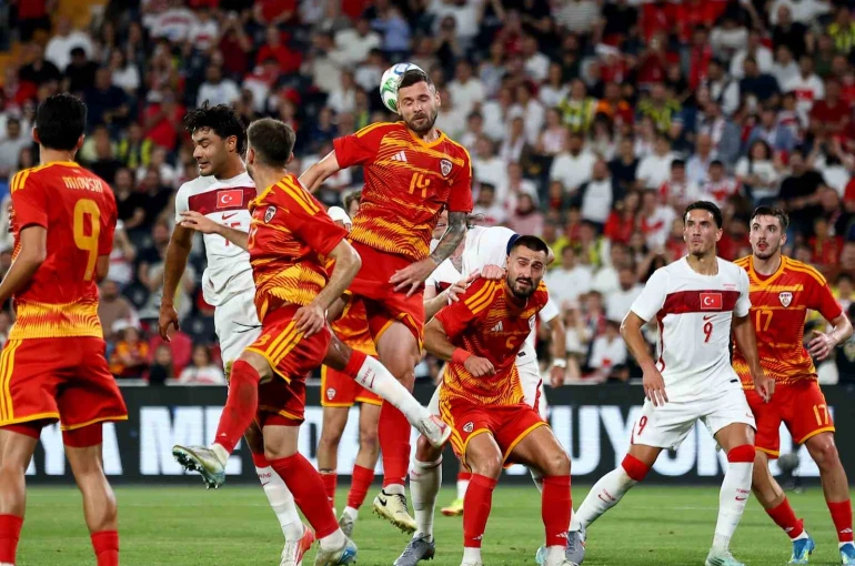 Hazırlık Maçı: Türkiye: 2 - Kuzey Makedonya: 0 (İlk yarı)