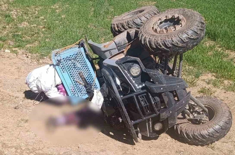 Hisarcık’ta devrilen ATV’in altında kalan kadın hayatını kaybetti