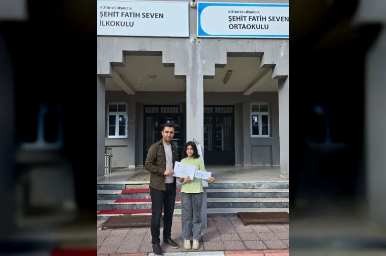 Hisarcık’ta resim yarışması ilçe birincisi Dereköy Şehit Fatih Seven Ortaokulu’ndan