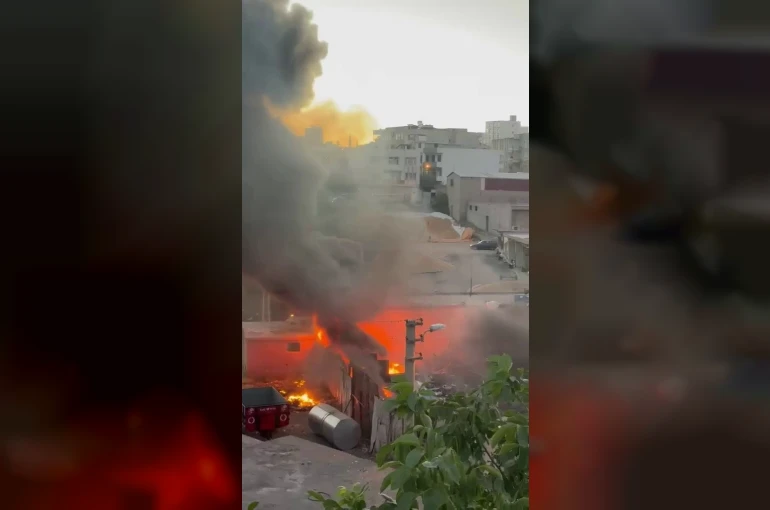 Hurdalık yangını korkuttu