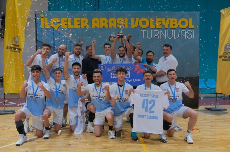 İlçeler Arası Voleybol Turnuvası'nda şampiyon Hadim oldu