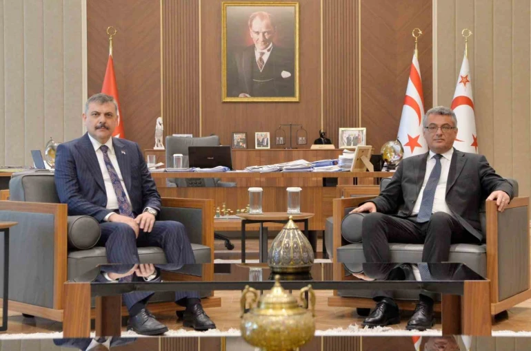 İçişleri Bakanı Çiftçi, KKTC Cumhurbaşkanı Erhürman ile görüştü