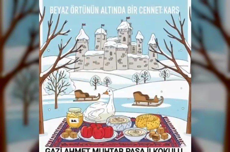 İlkokul öğrencilerinden Kars’ın doğal ve tarihi güzelliklerine tanıtım videosu 
