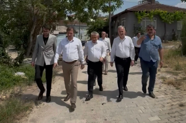 İnegöl Belediyesi kırsalda üst yapı hamlesini sürdürüyor