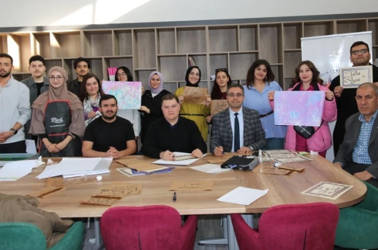 İnönü Üniversitesinde Ramazan’a özel ebru ve kaligrafi atölye etkinlikleri