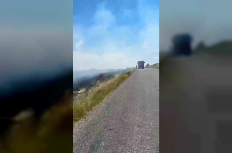 İpsala’da mera yangını: İtfaiye seferber oldu