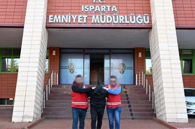 Isparta’da 17 yıl 5 ay hapis cezası bulunan şahıs yakalandı