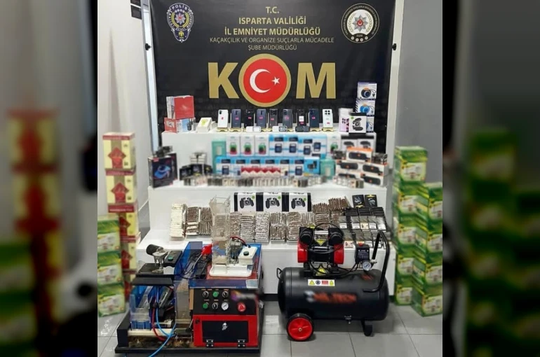 Isparta’da kaçak ürün operasyonu