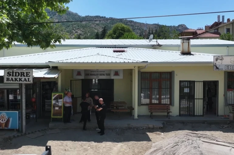 Isparta’da Sidre Mahallesi Sosyal Tesisi yenileniyor