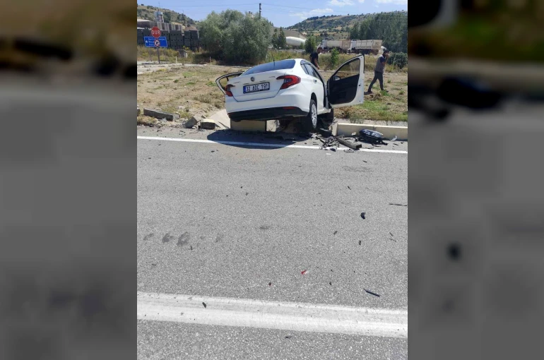 Isparta’da trafik kazası ucuz atlatıldı