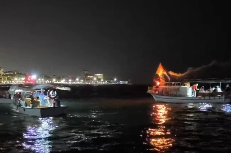 İsrail’in Küresel Sumud Filosuna saldırısı Mersin’de protesto edildi