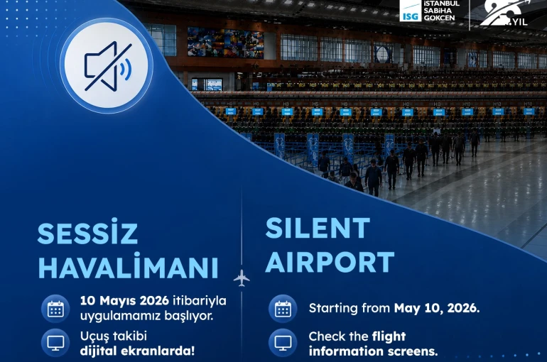 İstanbul Sabiha Gökçen’de "sessiz havalimanı" uygulaması başlıyor