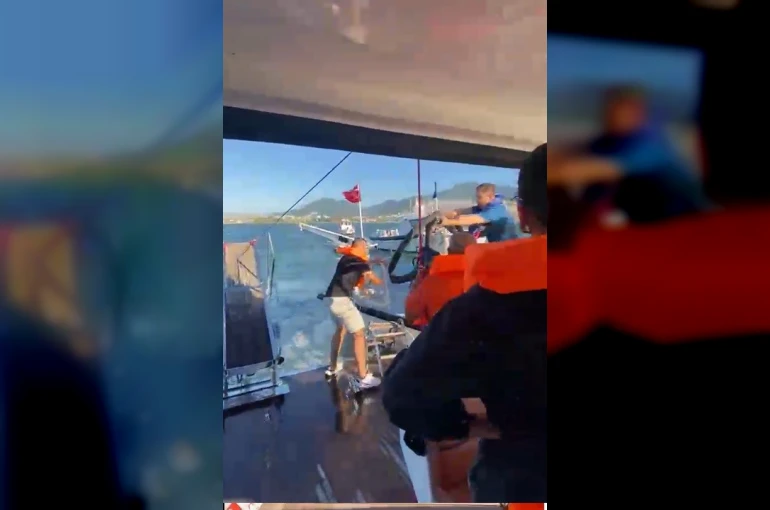 İzmir’de denizde korku dolu anlar: Su alan teknedeki 6 yolcu kurtarıldı