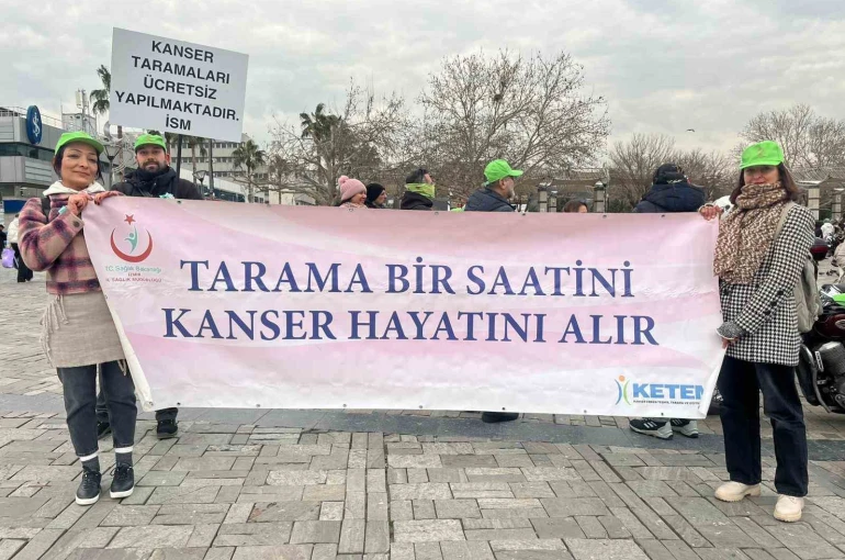 İzmir’de rahim ağzı kanserine dikkat çekmek için pedal çevrildi