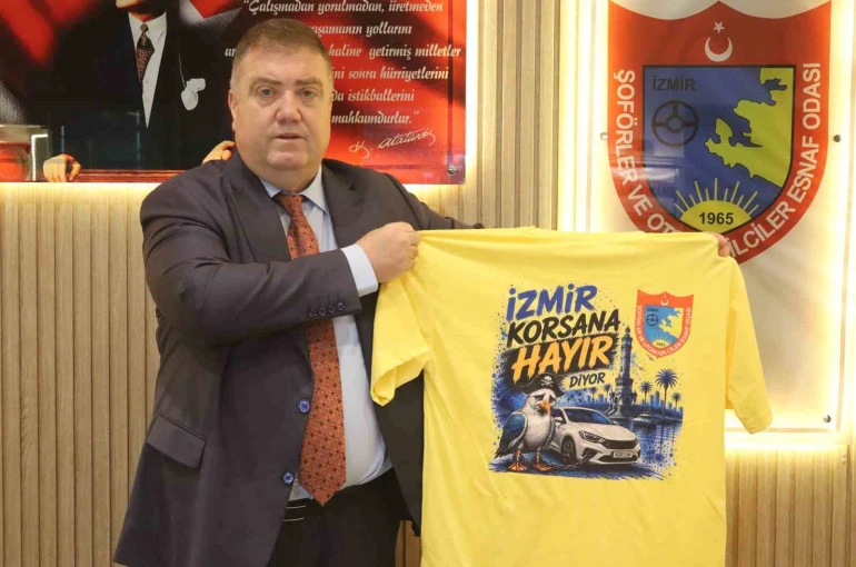 İzmir’de taksicilerden ‘korsana hayır’ mesajı
