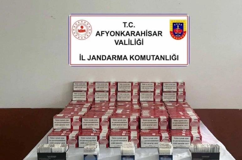 Jandarmadan kaçak makaron operasyonu