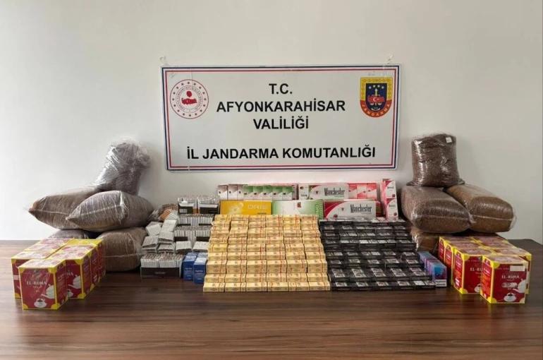 Jandarmadan kaçak sigara ve tütün operasyonu