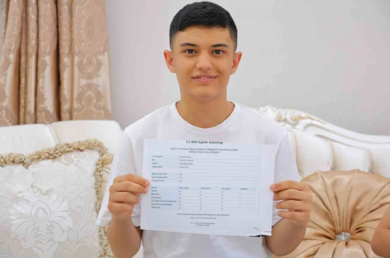 Kahramanmaraşlı depremzede LGS’de 500 tam puan aldı