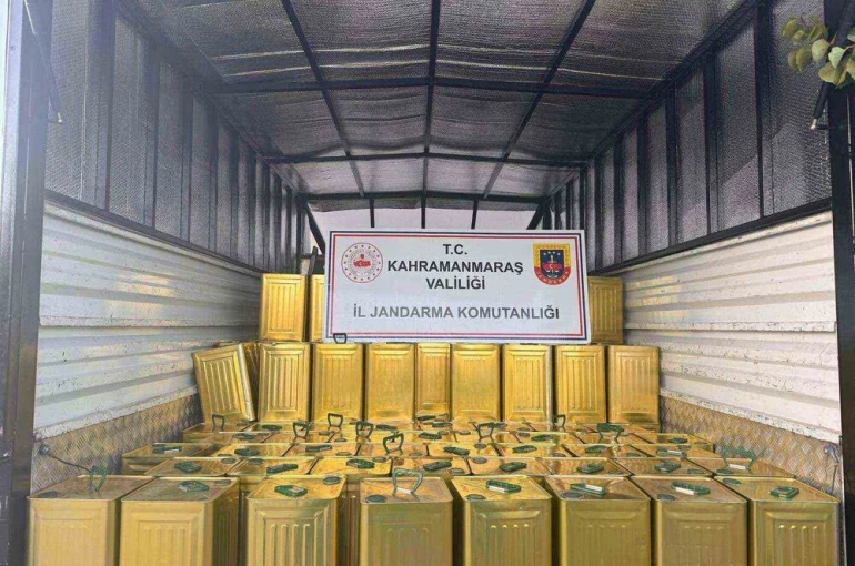 Kahramanmaraş’ta 200 teneke sahte zeytinyağı ele geçirildi