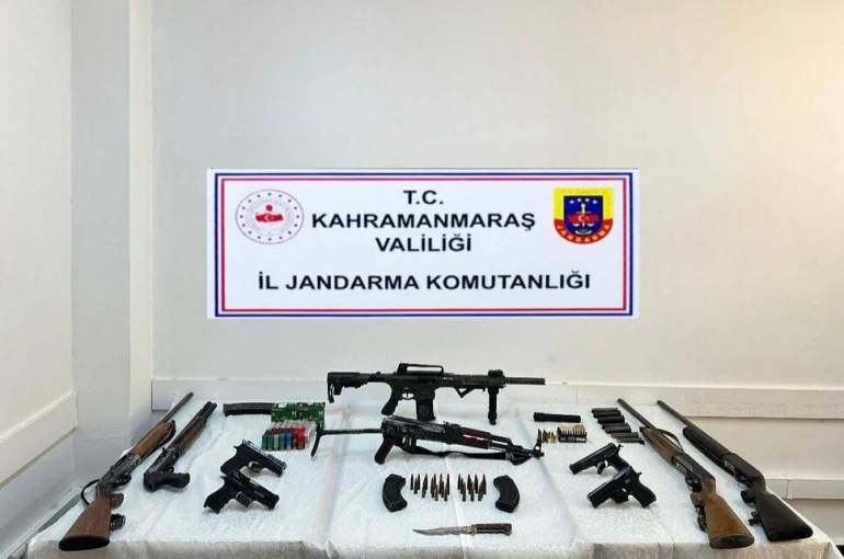 Kahramanmaraş’ta silah ve mühimmat ele geçirildi: 2 kişi tutuklandı