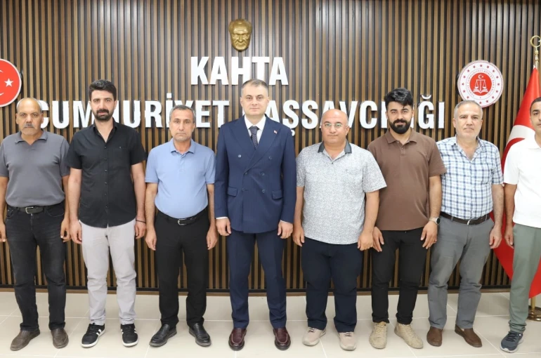 Kahta Gazeteciler ve Yazarlar Cemiyeti’nden Cumhuriyet Başsavcısı Atalay’a hayırlı olsun ziyareti