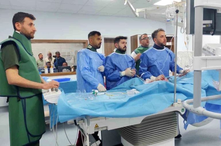 Kahta’da açılan anjiyo ünitesinde ilk hasta başarıyla tedavi edildi