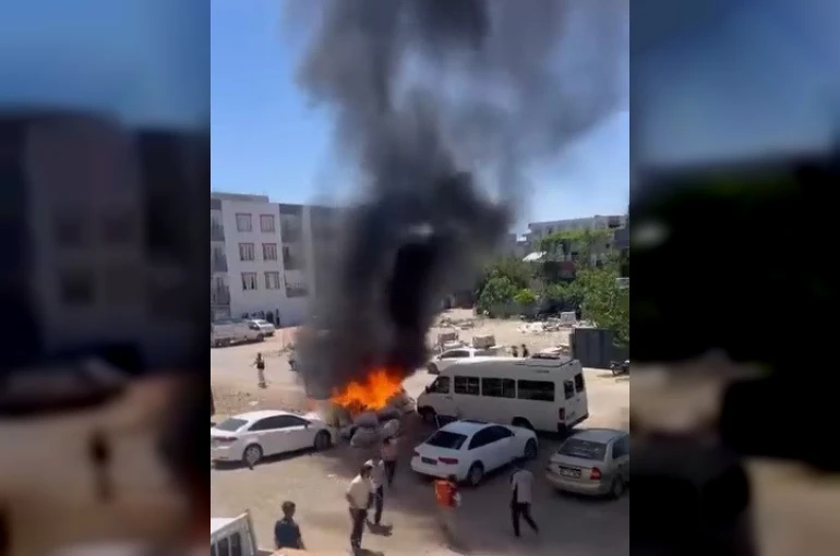 Kahta’da çöp yangını korkuttu