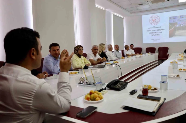 Kahta’da hayat boyu öğrenme koordinasyon toplantısı yapıldı