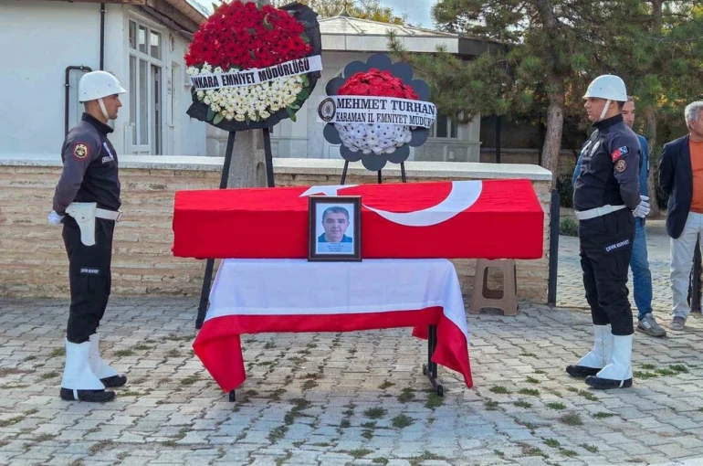 Kalbine yenik düşen polis memuru son yolculuğuna uğurlandı
