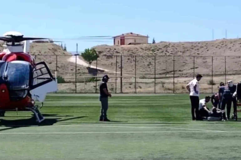 Kalp krizi geçiren hasta hava ambulansıyla Malatya’ya sevk edildi