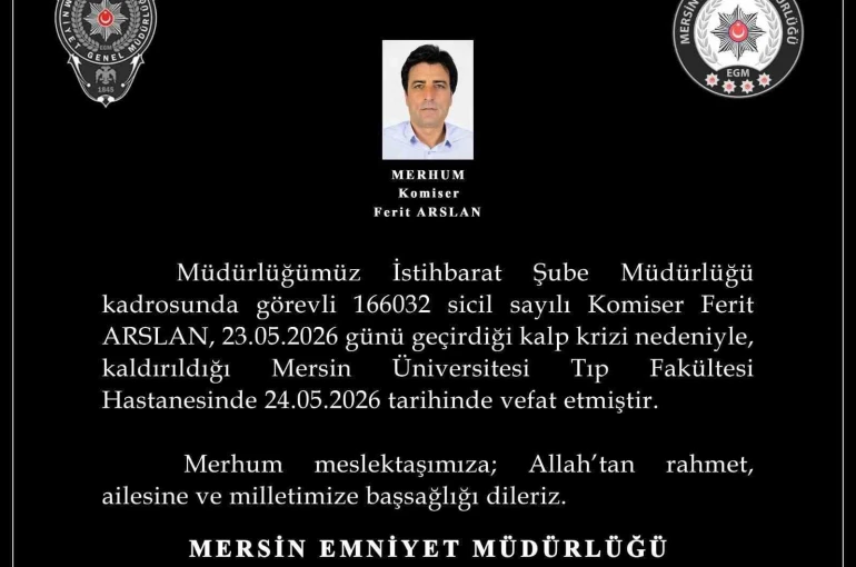 Kalp krizine yenilen komiserin naaşı memleketi Diyarbakır’a gönderildi