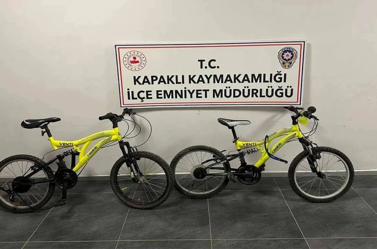 Kapaklı’da bisiklet çalan 2 çocuk yakalandı