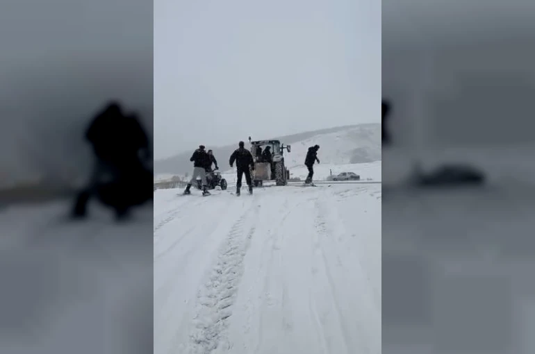 Kar yağışı sonra eğlenceli anlar 