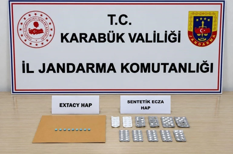 Karabük’te 241 uyuşturucu hap ele geçti