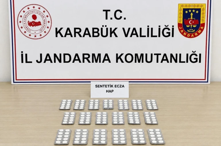 Karabük’te 331 sentetik hap ele geçirildi