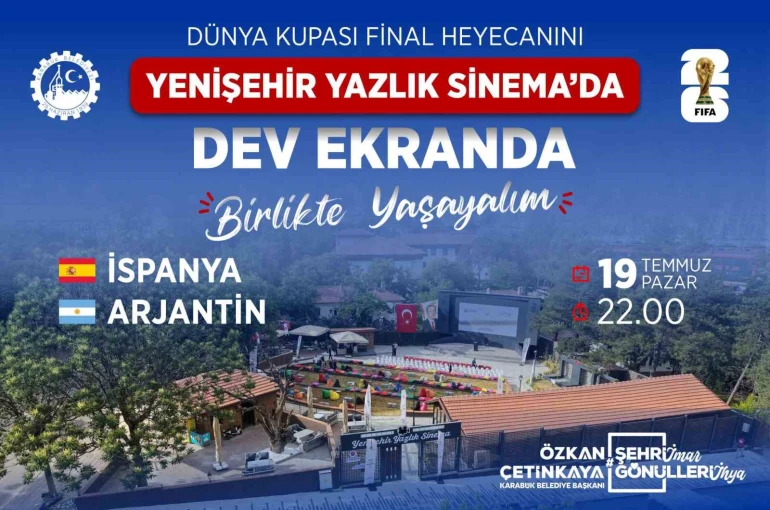 Karabük’te dünya kupası finali dev ekranda izlenecek