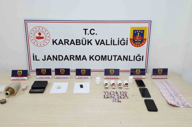 Karabük’te uyuşturucu operasyonu: 3 gözaltı