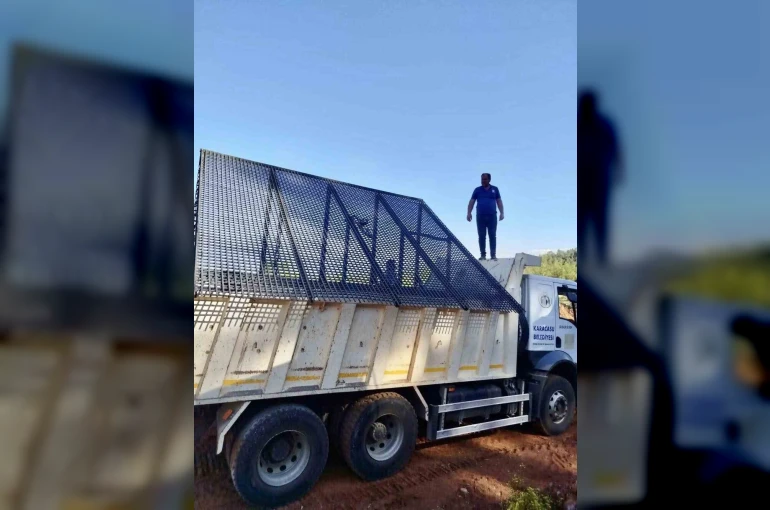 Karacasu Belediyesi toprak eleme sistemi yenilendi, esnafa kolaylık sağlandı
