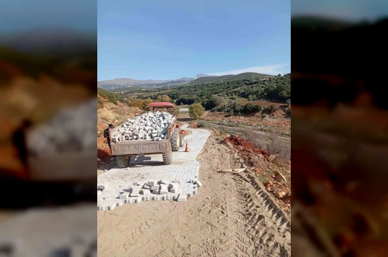 Karacasu Dibekbükü mevkiindeki yol çalışması tamamlandı 