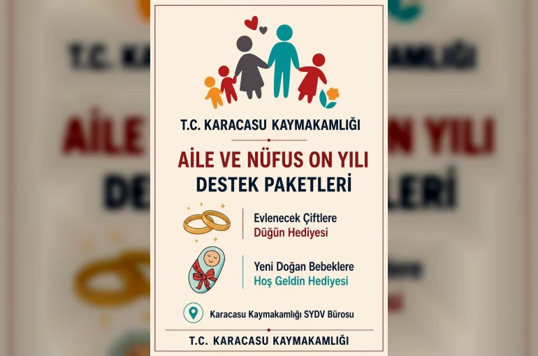 Karacasu’da ailelere düğün ve ’Hoş Geldin Bebek’ desteği