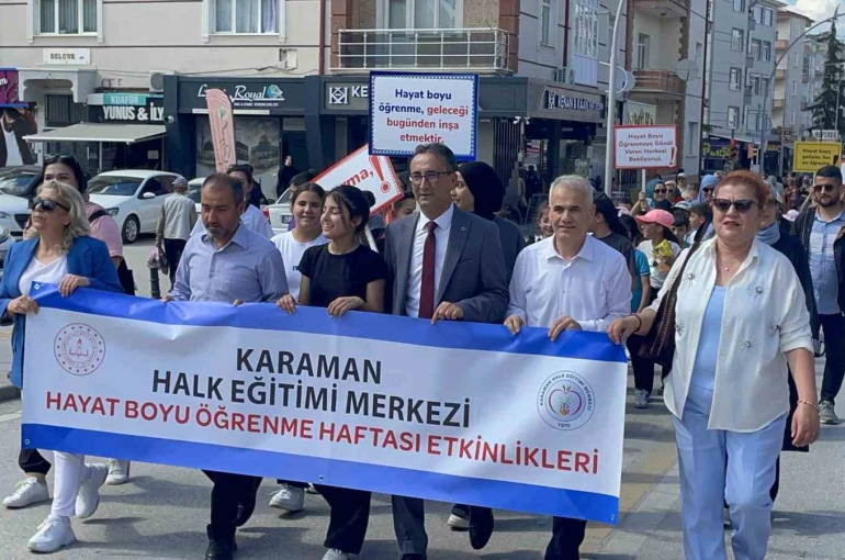 Karaman’da ’Hayat Boyu Öğrenme Haftası’ yürüyüşle başladı