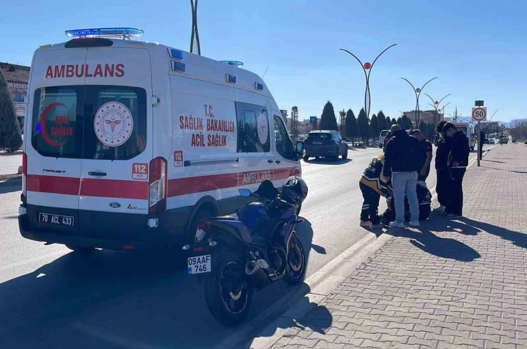 Karaman’da motokurye kazası: 1 yaralı