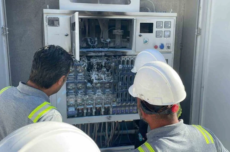 Karaman’da trafo yangını