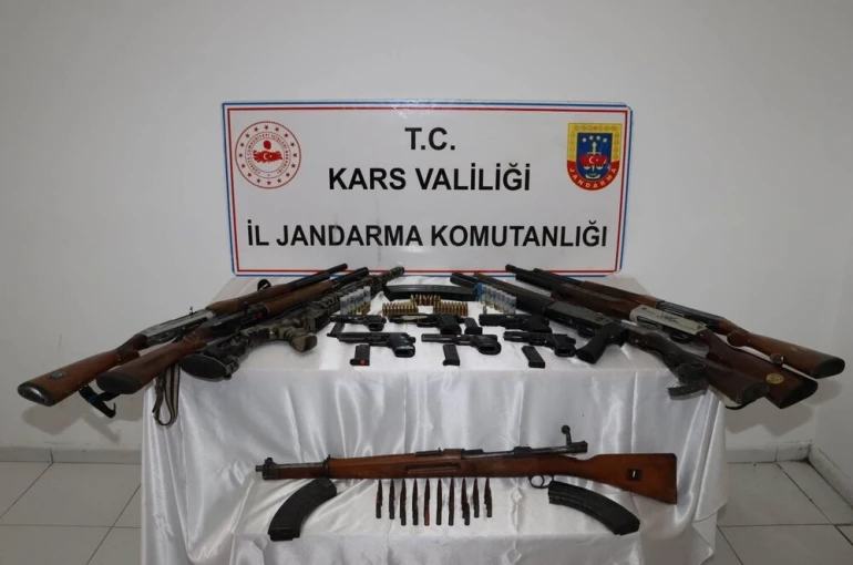 Kars’ta jandarmadan silah operasyonu