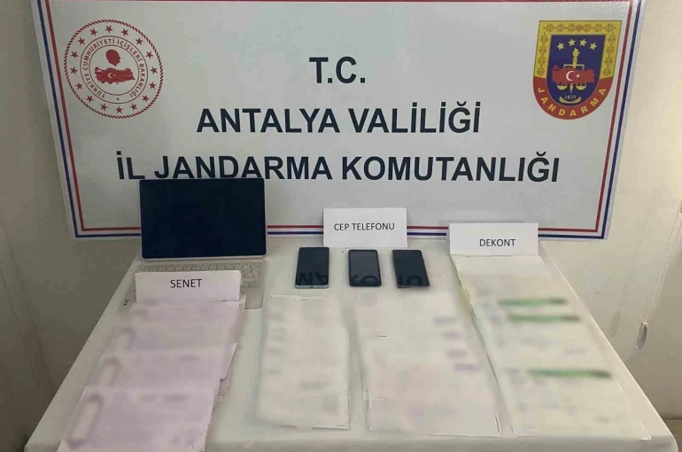 Kaş’ta tefecilik operasyonu: 4 şüpheliye adli işlem