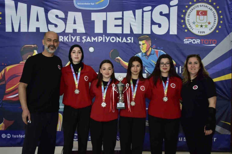 Kastamonu Üniversitesi Ünilig Masa Tenisi Şampiyonası’nda Türkiye ikincisi oldu