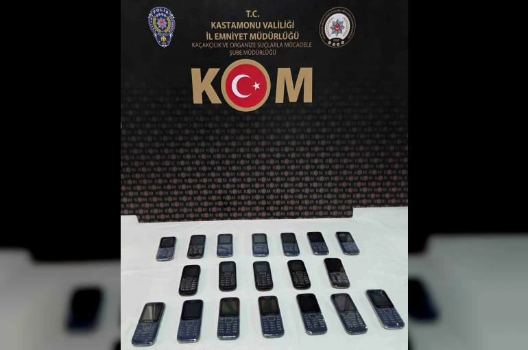 Kastamonu’da kaçak telefon operasyonu: 1 gözaltı