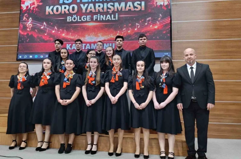 Kastamonulu öğrenciler koro yarışmasının bölge finalinde 1’inci oldu